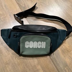 Coach track belt bag